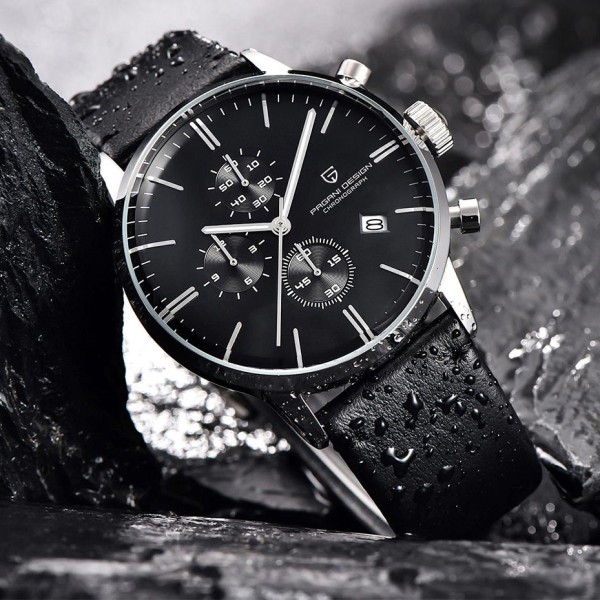 Годинник наручний Pagani Design PD-2720 Gold-Black-Black