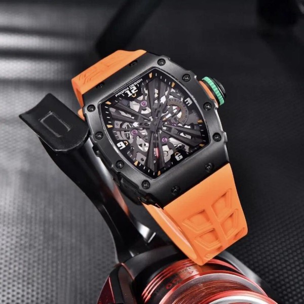 Годинник наручний Pagani Design PD-1738 Black-Orange