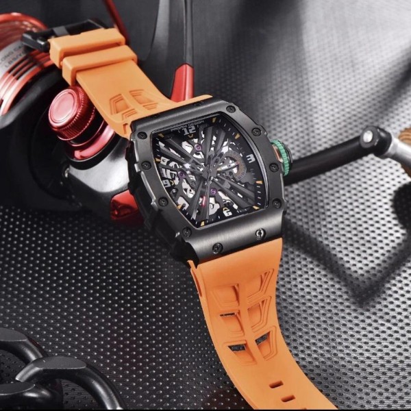 Годинник наручний Pagani Design PD-1738 Black-Orange
