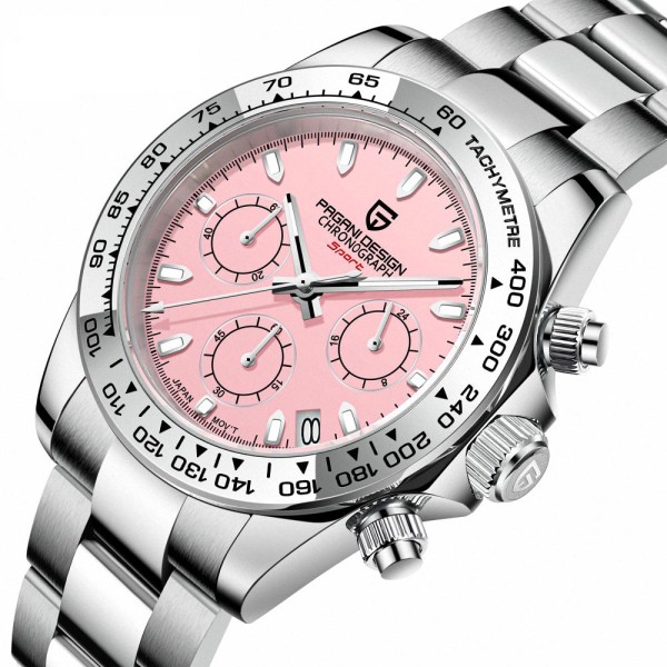 Годинник наручний Pagani Design PD-1727 Silver-Pink