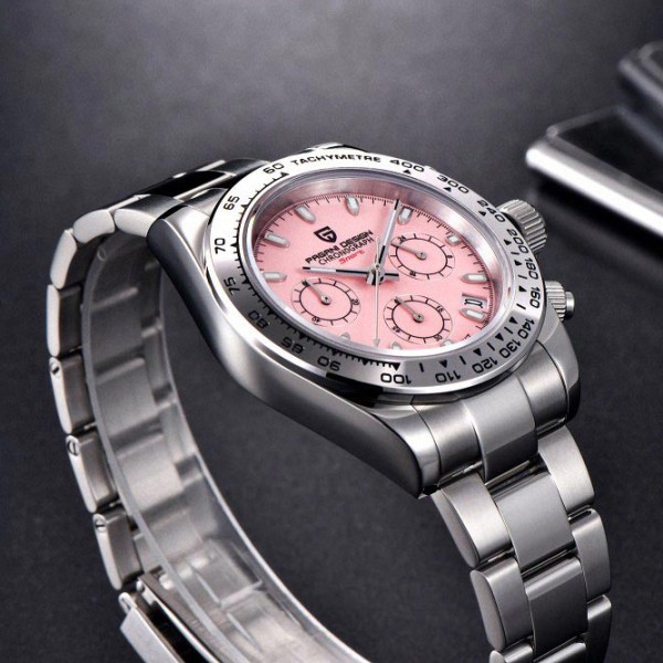 Годинник наручний Pagani Design PD-1727 Silver-Pink