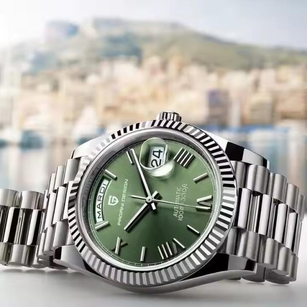 Годинник наручний Pagani Design PD-1752 Silver-Green