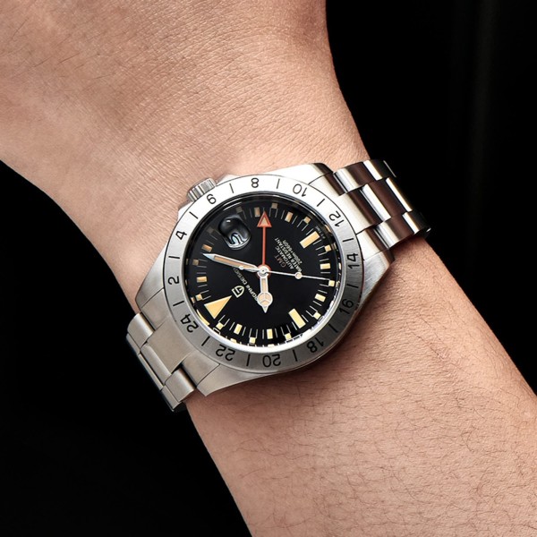 Годинник наручний Pagani Design PD-1693 Silver-Black-Orange