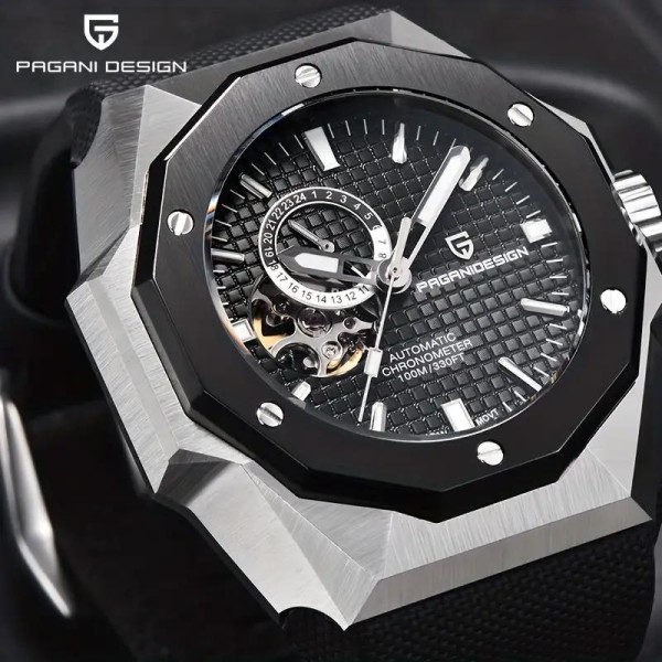 Годинник наручний Pagani Design PD-YS010 Silver-Black-Black