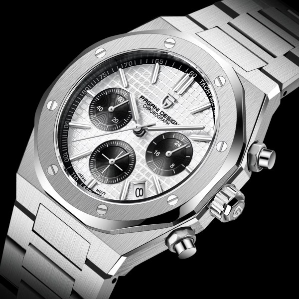 Годинник наручний Pagani Design PD-1707 Silver-Black