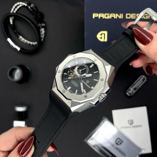 Годинник наручний Pagani Design PD-YS010 Silver-Black