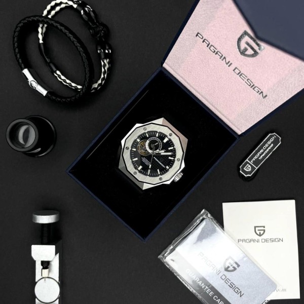 Годинник наручний Pagani Design PD-YS010 Silver-Black