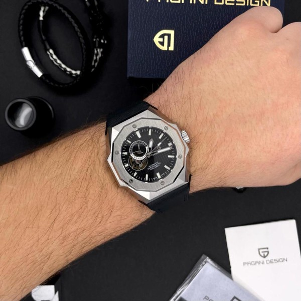 Годинник наручний Pagani Design PD-YS010 Silver-Black