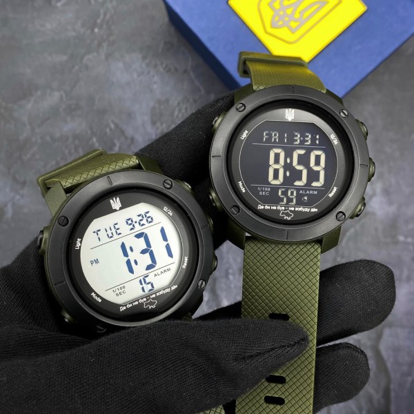 Часы наручные Awarder 032 Де би не був Army Green-Black-Black