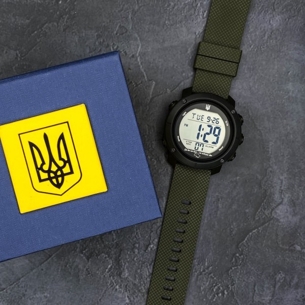 Часы наручные Awarder 032 Де би не був Army Green-Black-Black