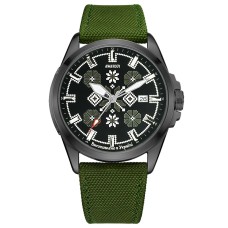 Awarder Embroidery Black-Army Green Green  Automatic 10ATM