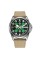 Awarder Embroidery Silver-Green Khaki Automatic 10ATM