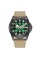 Awarder Embroidery Black-Green Khaki Automatic 10ATM