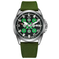 Часы наручные Awarder Embroidery Silver-Green Green  Automatic 10ATM