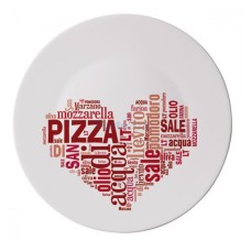 Блюдо "I LOVE PIZZ RED" для пицы RONDA 33 см 419320F77321753 BORMIOLI ROCCO