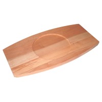 Дерев`яна дошка овал з виїмкою 26х46 см mz424956 MAZHURA