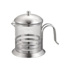 GIPFEL Молочник RENAISSANCE 200мл 14,5х8,8х11,6см (нерж. сталь, боросилікатне скло) 7041 GIPFEL