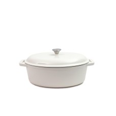Каструля чавунна овальна 36x26,5 см Tierra кремова 830614 NOIS