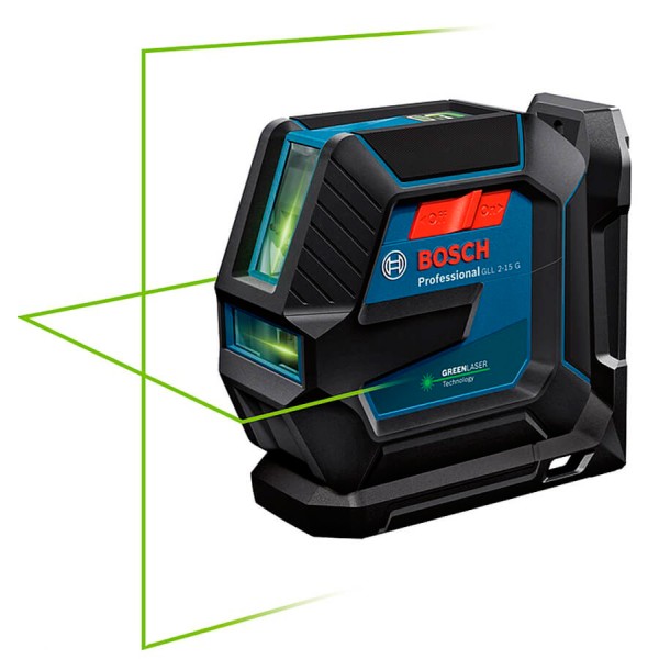 Лазерний нівелір Bosch GLL 2-15 G з тримачем LB 10