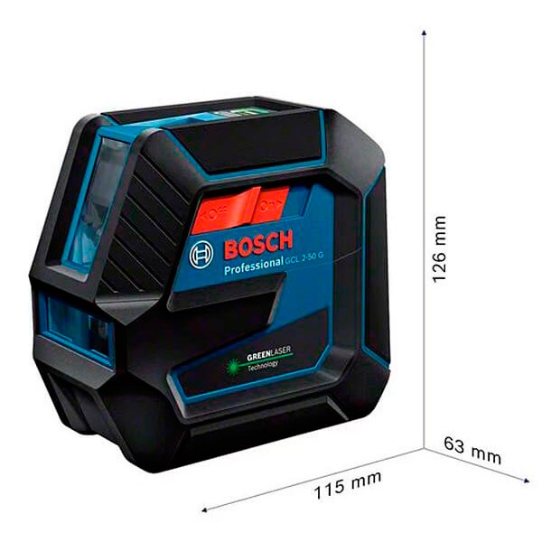 Лазерний нівелір Bosch GCL 2-50 G Professional в кейсі