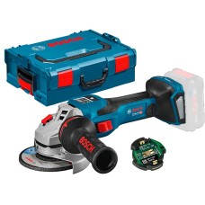 Акумуляторна кутова шліфмашина Bosch Professional GWS 18V-15 SC з регулюванням в L-Boxx 136 з Bluetooth модулем GCY 42