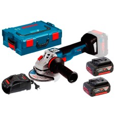 Акумуляторна кутова шліфмашина Bosch GWS 18V-10 Professional + L-Boxx
