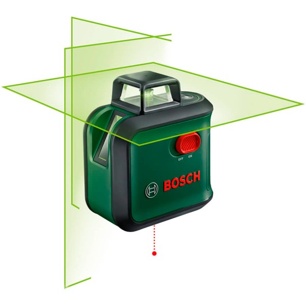 Лазерний нівелір Bosch AdvancedLevel 360 з футляром та батарейками