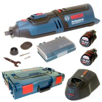 Акумуляторна бормашина Bosch Professional GRO 12V-35 в L-Boxx 102 з 2 акб GBA 12V 2 Ah та з/п AL 1230 CV