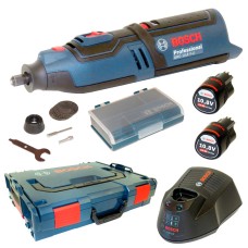 Акумуляторна бормашина Bosch Professional GRO 12V-35 в L-Boxx 102 з 2 акб GBA 12V 2 Ah та з/п AL 1230 CV