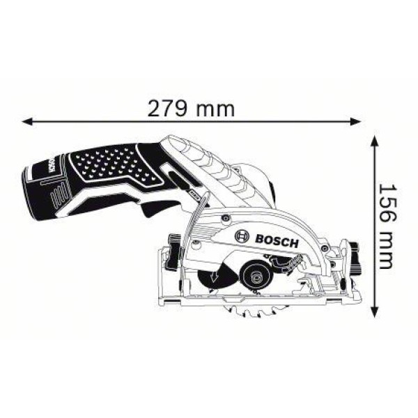 Акумуляторна циркулярна пила Bosch Professional GKS 12 V-26 (06016A1001)