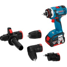 Акумуляторний ударний дриль-шурупокрут Bosch GSR 18 V-EC FC2 + набір насадок