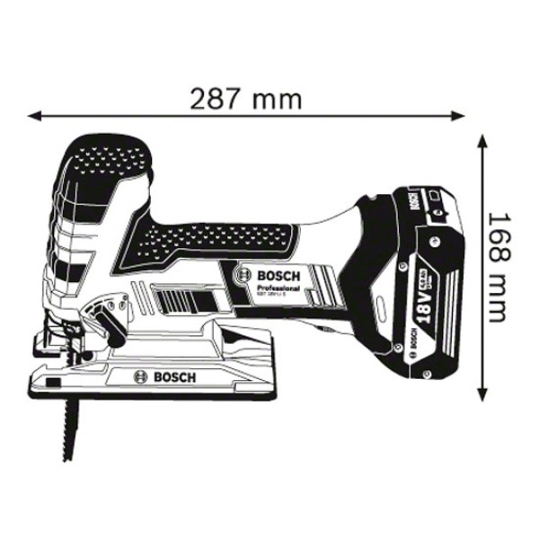 Аккумуляторная лобзиковая пила Bosch GST 18 V-LI S Professional