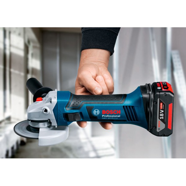 Акумуляторна кутова шліфмашина Bosch GWS 18-125 LI Solo