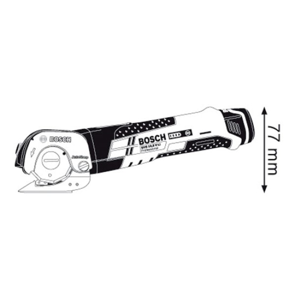 Аккумуляторные универсальные ножницы Bosch GUS 12V-300 Professional Solo