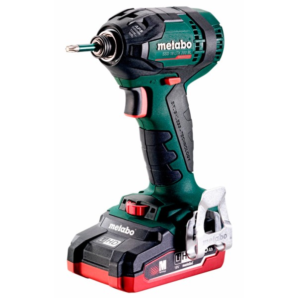 Аккумуляторный ударный гайковерт Metabo SSD 18 LTX 200 BL (2 аккум. 3,5 Ah)