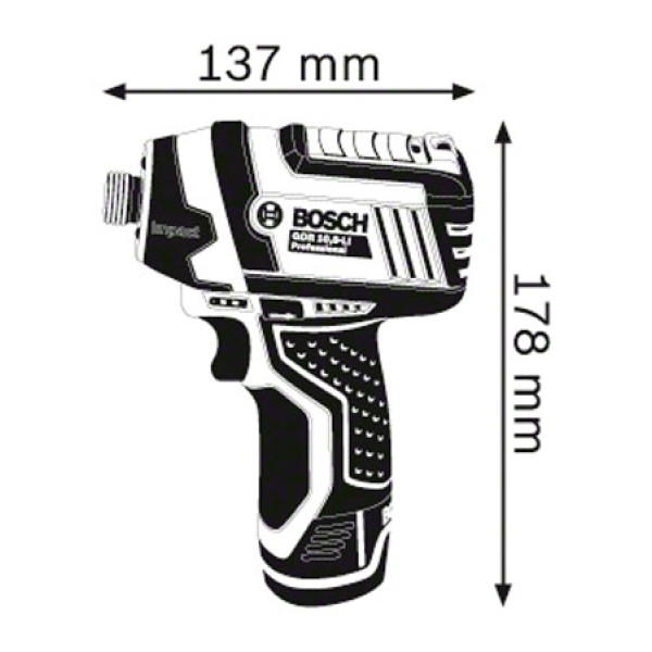 Гайкокрут ударний акумуляторний Bosch Professional GDR 12V-105 без акб та з/п