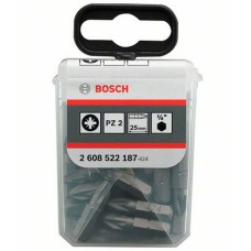 Бита Bosch Extra-Hart PZ2, 25 мм, 25 шт