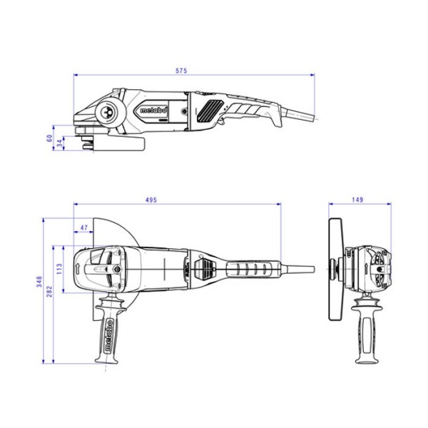 Болгарка Metabo WE 22-230 MVT