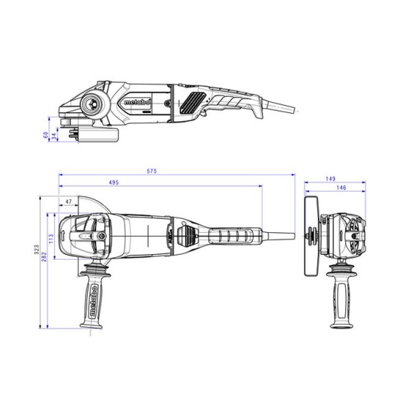 Болгарка Metabo WE 24-180 MVT