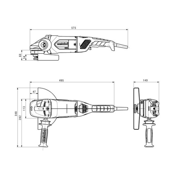 Болгарка Metabo WEA 24-230 MVT Quick (Deadman's switch)