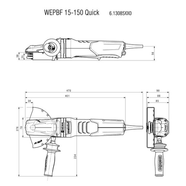 Болгарка Metabo WEPBF 15-150 Quick