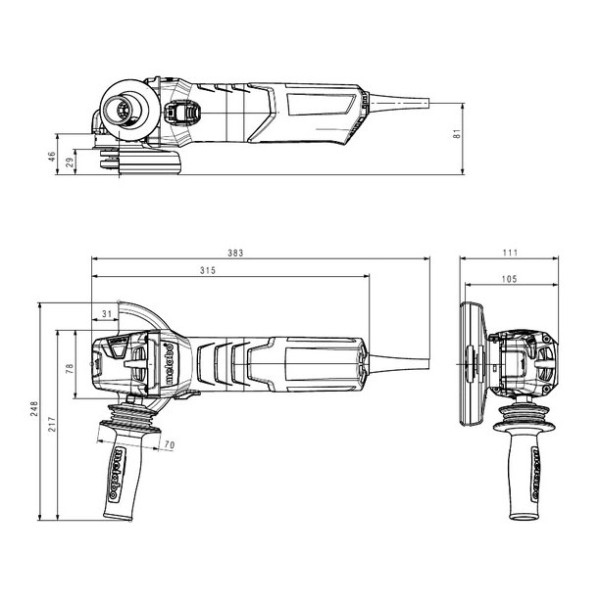 Болгарка Metabo WEV 15-125 Quick HT