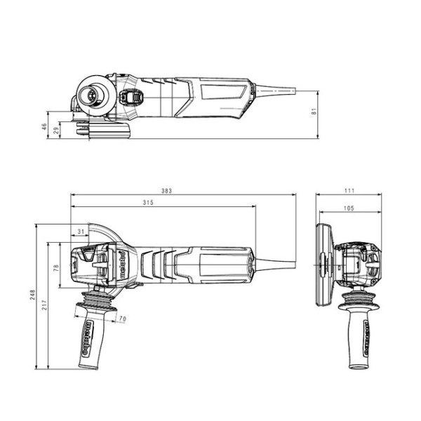Болгарка Metabo WEV 15-125 Quick Inox