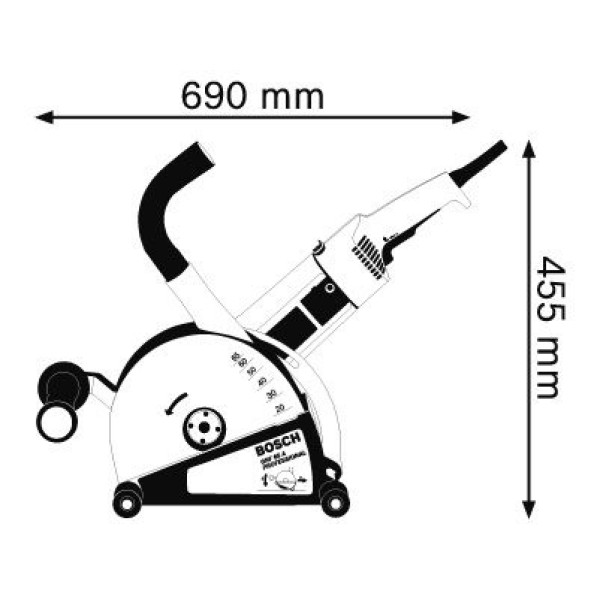 Борозник (штроборіз) Bosch GNF 65 A