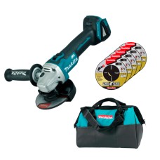 Аккумуляторная болгарка Makita DGA 504 ZX2 + сумка (без АКБ)