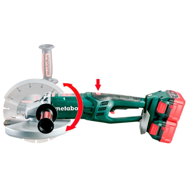 Акумуляторна болгарка Metabo WPB 36-18 LTX BL 230 (каркас) кейс