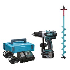 Акумуляторний дриль-шурупокрут Makita DDF 458 + бур для льоду