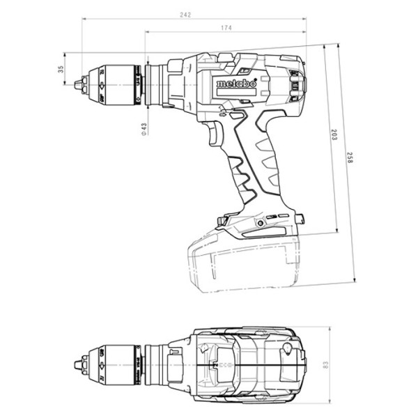 Аккумуляторный ударный шуруповерт Metabo SB 18 LTX-3 BL I