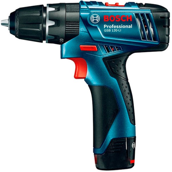 Акумуляторний ударний дриль-шурупокрут Bosch GSB 120-Li, 2 акб