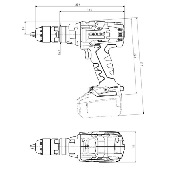 Аккумуляторный ударный шуруповерт Metabo SB 18 LTX-3 BL Q I LiHD